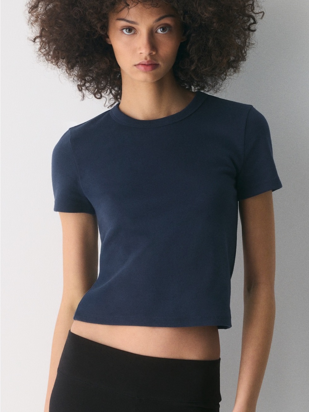 Aritzia Sunday Best BestHug Little Ribbed Tshirt MAUVE